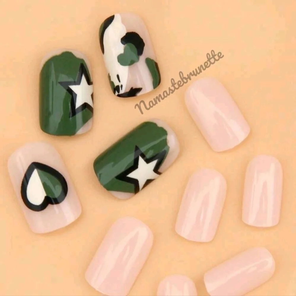 2/$16 Camouflage Press On Nails
